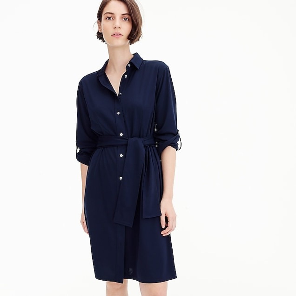 J. Crew Tie-waist shirt dress